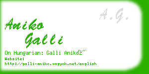 aniko galli business card